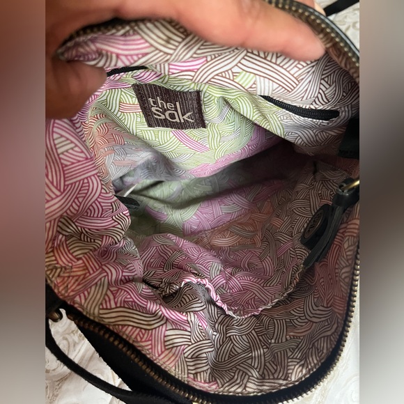 THE SAK Leather Crossbody Purse Black - Picture 4 of 5